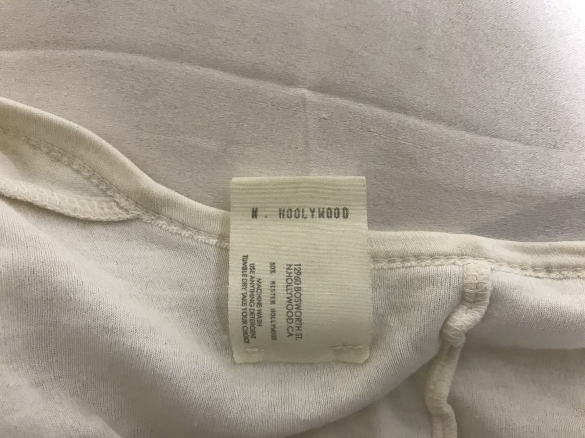 本物エヌハリウッドN HOOLYWOODコットンUネック長袖ロンTシャツ 本物エヌハリウッドN HOOLYWOODコットンUネック長袖ロンTシャツ
