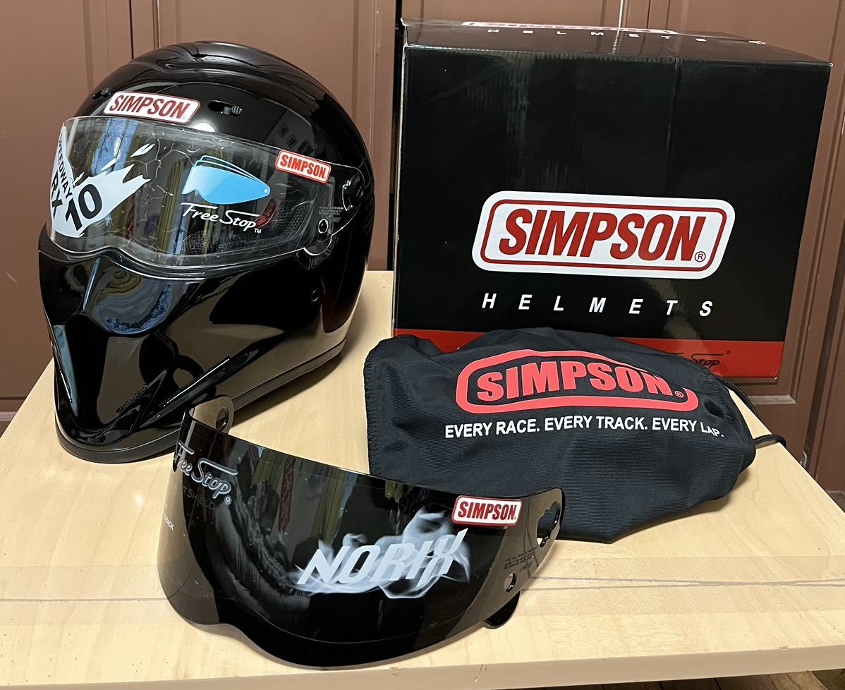シンプソンダイヤモンドヘッドヘルメット、サイズ６０㎝本物です。NHRA、ゼロヨン、ドラックレース