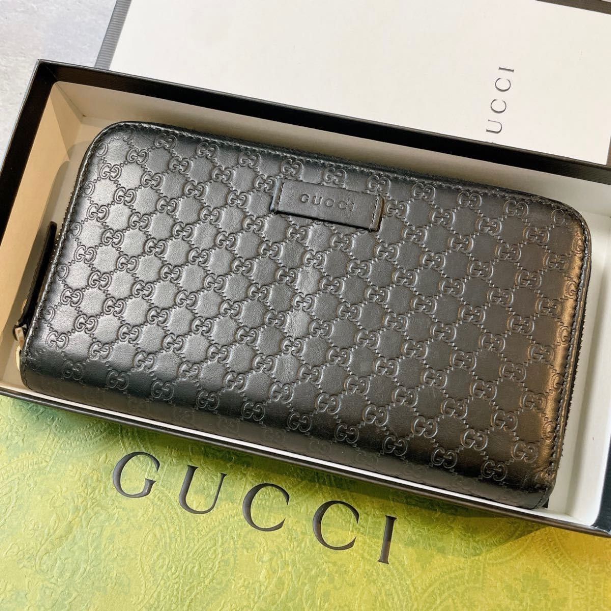 お気に入り】 GUCCI グッチ 長財布 レザー レザー グッチ シマ GUCCI