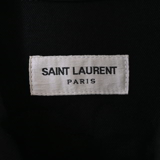  прекрасный товар Saint Laurent Paris хлопок милитари жакет F40 черный солнечный rolan KL4CBHCA69
