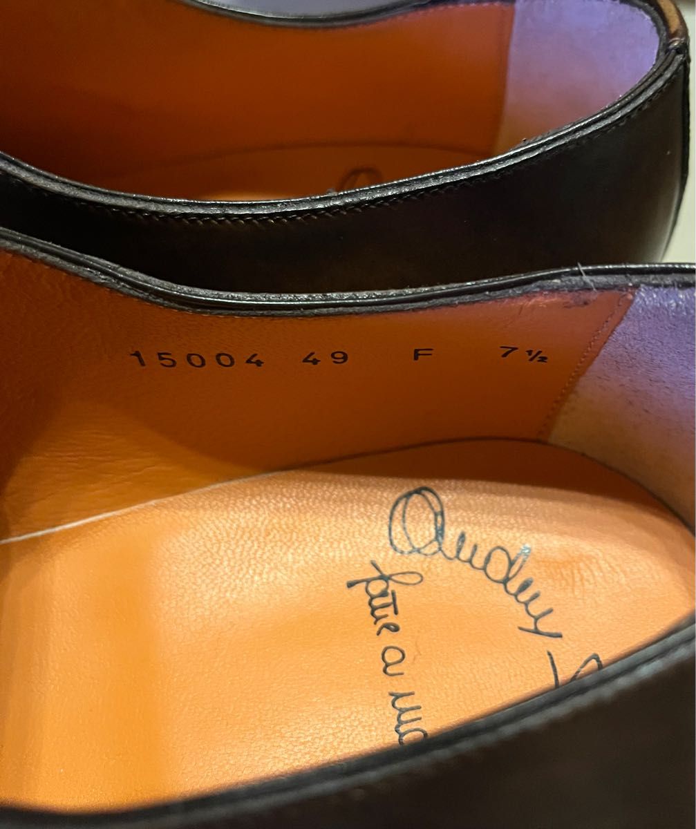 SANTONI サントーニ ストレートチップ 新品未使用 サイズ7.5