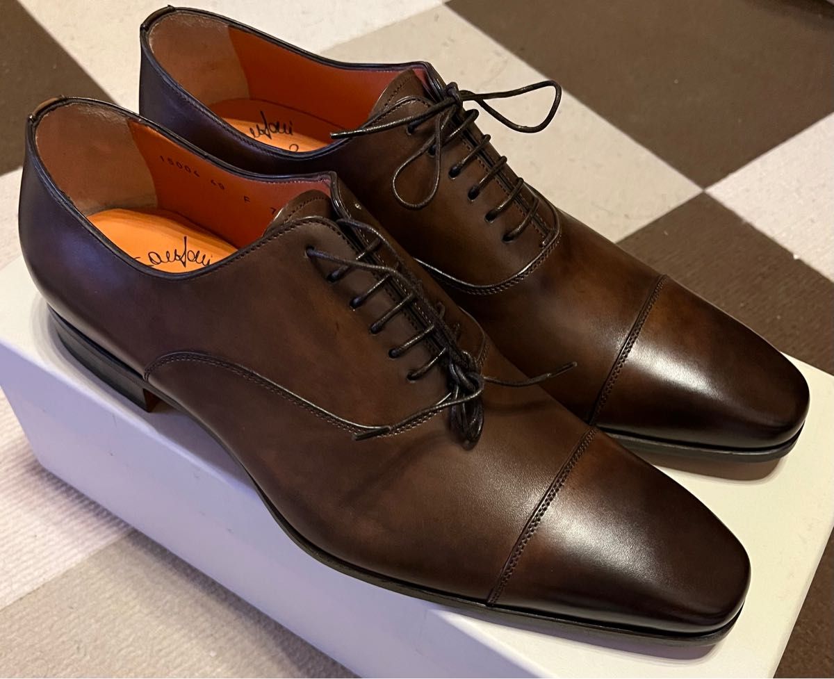 SANTONI サントーニ　ストレートチップ　新品未使用　サイズ7.5