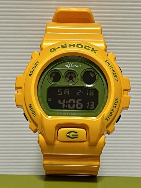 CASIO G-SHOCK 24karats DW-6900FS コラボモデル イエロー グリーン 迷彩 アクセサリー、時計 ブランド腕時計 G- SHOCK
