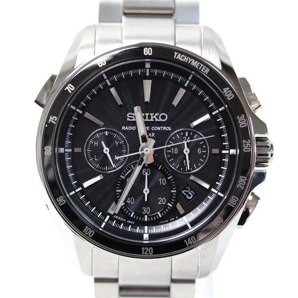 SEIKO セイコー 腕時計 ソーラー 電波 ブライツ BRIGHTZ SAGA163/8B82-0AN0 メンズ 中古