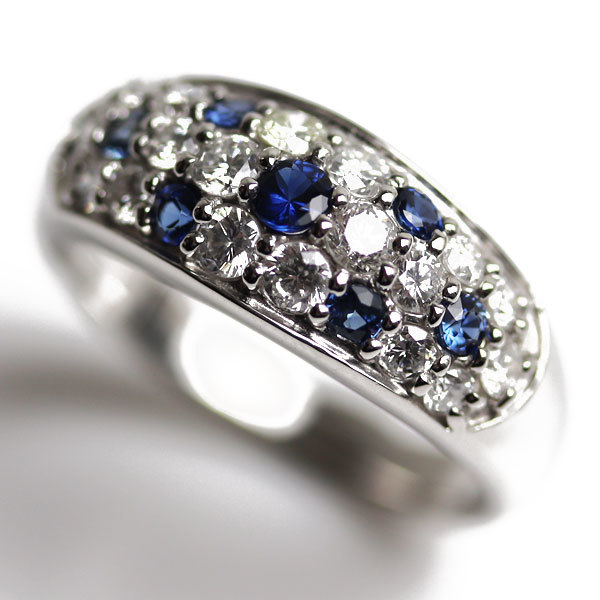 サファイア ダイヤモンド リング 0.70ct 0.03ct プラチナ www.enerc.gob.ar