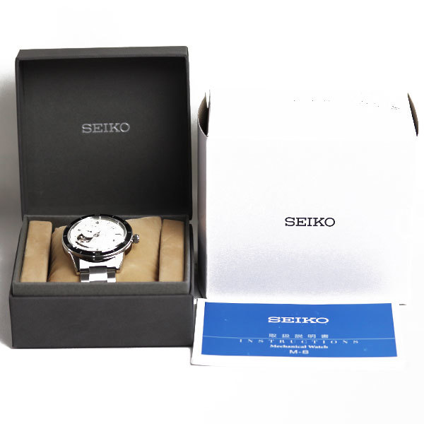 SEIKO セイコー プレサージュ 腕時計 自動巻き Basic Line SARY189/4R39-00Z0 メンズ 中古 極美品