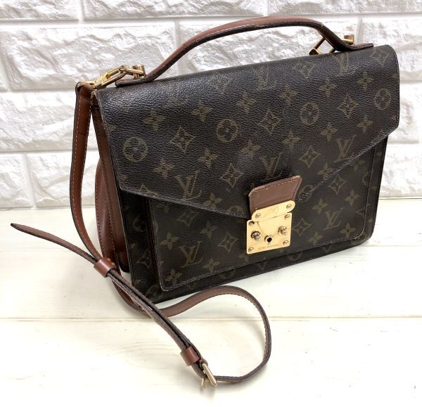 LOUIS VUITTON ルイヴィトン モンソー28 モノグラム 2S060 M51185