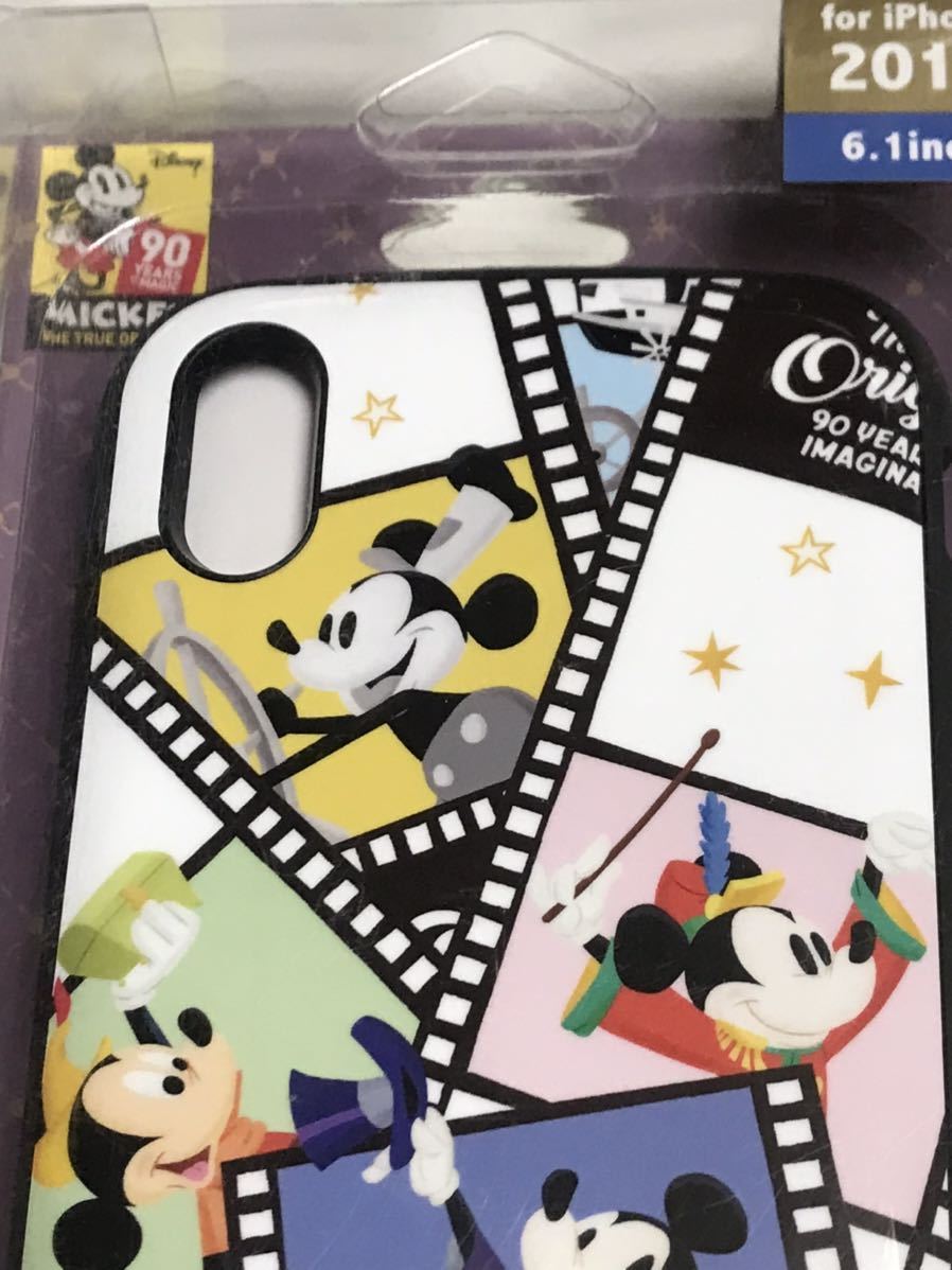 匿名送料込み iPhoneXR用カバー 耐衝撃ケース ディズニー Disney ミッキーマウス Mickey Mouse ストラップホール 10R アイフォーンXR/QJ8_画像3