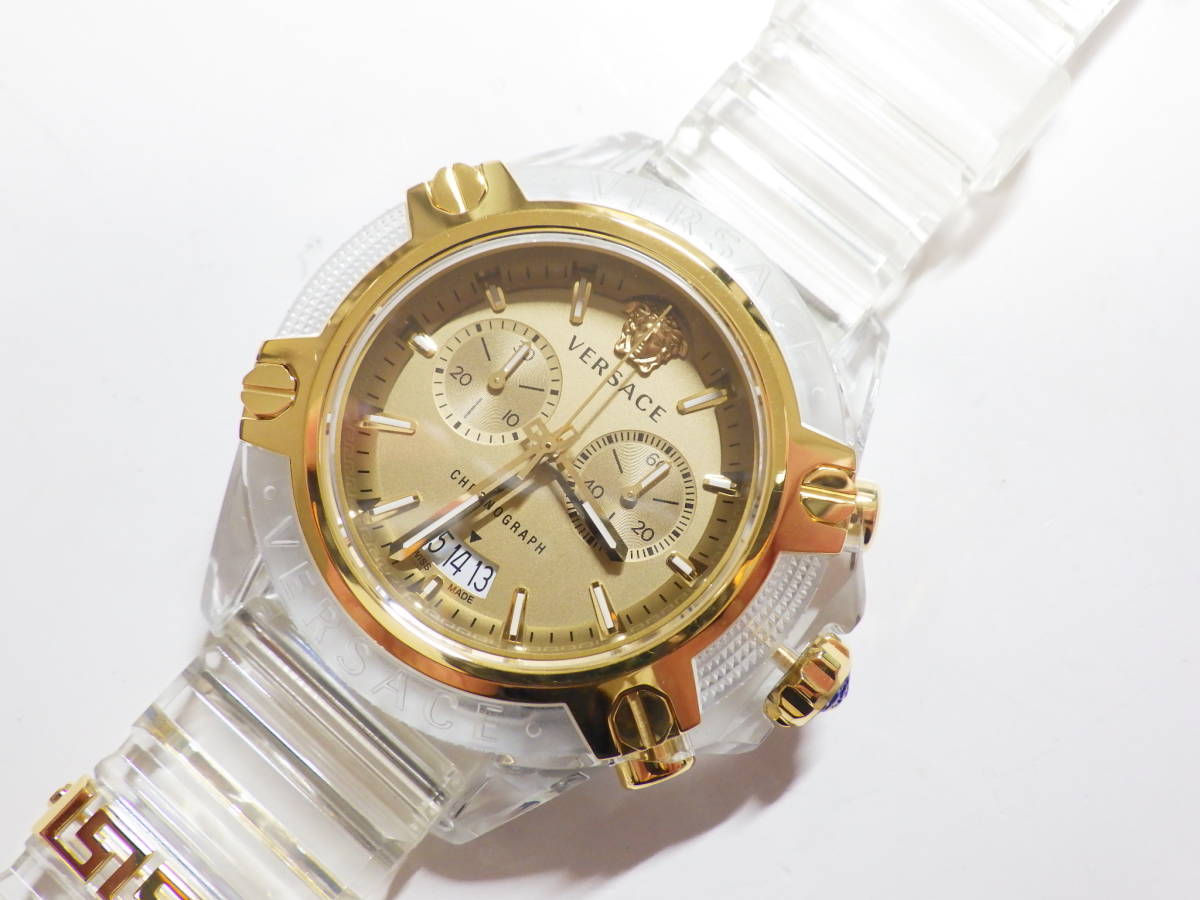 VERSACE ヴェルサーチ アクティブ クロノグラフ腕時計 VEZ700121 #394