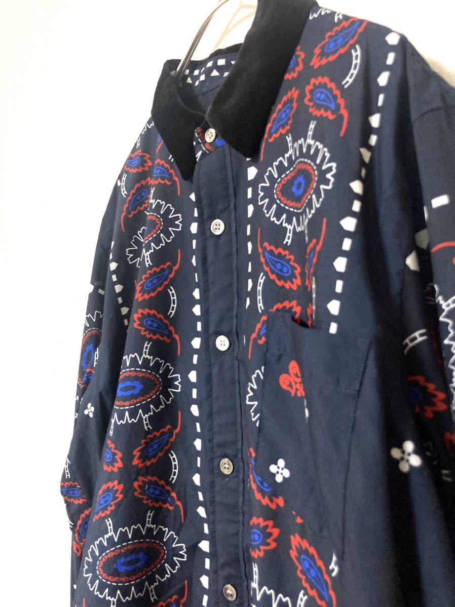 sacai バンダナ柄シャツ | www.jarussi.com.br