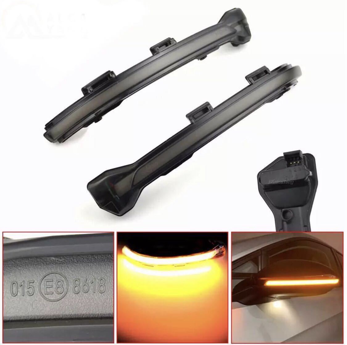  new goods *[ smoked ] Volkswagen Golf 7& Golf 7.5 GTI door mirror sequential turn signal current .LED VW Volkswage Tourane 