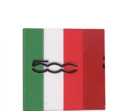 簡単カスタム●フィアット 500 イタリア国旗 エンブレム ドア ステッカー ワンポイントドレスアップ 防水 FIAT 汎用品_画像3