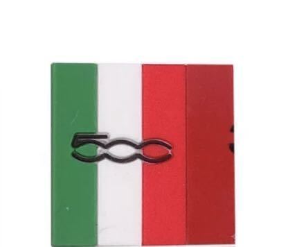 簡単カスタム/フィアット 500 イタリア国旗 エンブレム ドア ステッカー ワンポイントドレスアップ 防水 FIAT 汎用品_画像4
