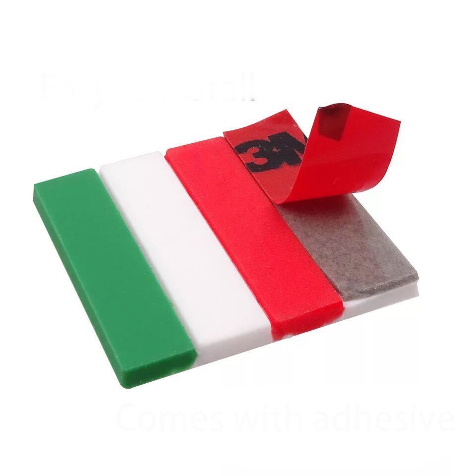 簡単カスタム●フィアット 500 イタリア国旗 エンブレム ドア ステッカー ワンポイントドレスアップ 防水 FIAT 汎用品_画像5