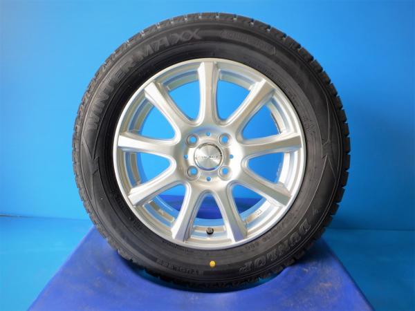 彦根 新品 スタッドレス セット 185/60R15 ダンロップ ウインター マックス 02 + 新品ホイール DUFACT DS9 アクア カローラスイフト_画像1