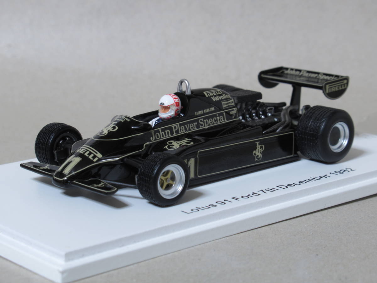 日本限定 1 43 ロータスフォード 91 中嶋悟 F1 ファーストテスト 1982