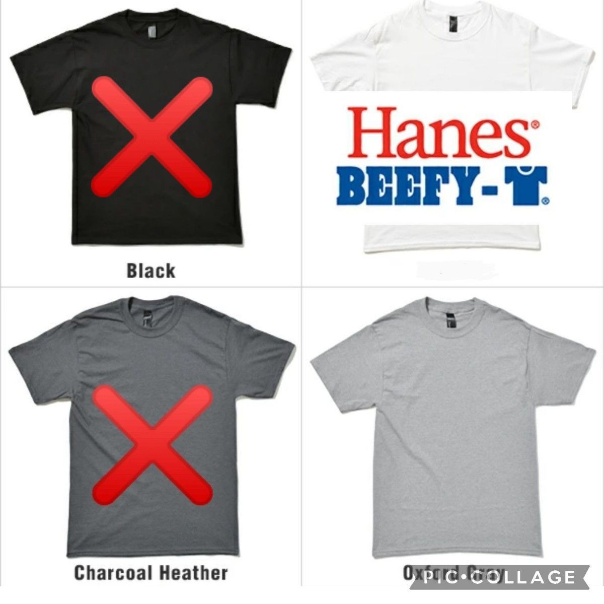 ■新品未使用【Hanes／ヘインズ】beefy ビーフィー Tシャツ、Sサイズ、US規格、オックスフォードグレー、灰色、半袖、無地