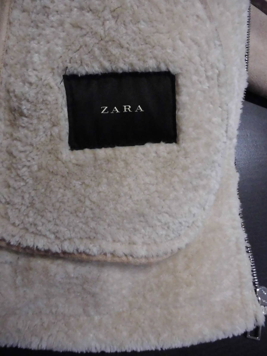 ZARA　☆　ムートンジャケット　☆　ベージュ　☆　メンズ　☆　L　☆　未使用品　☆　_画像10