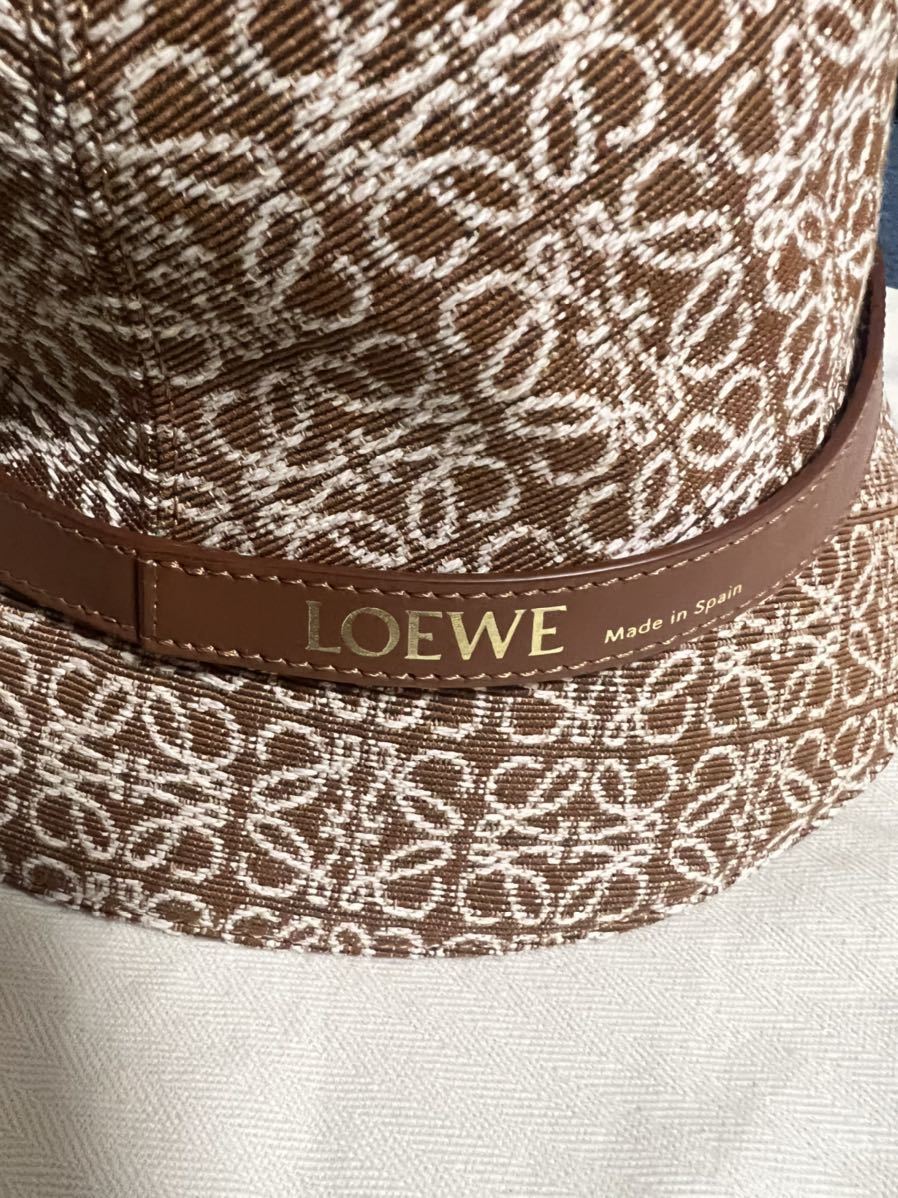 確実正規品 一点もの 新品 LOEWE ロエベ アナグラム コットン バケット