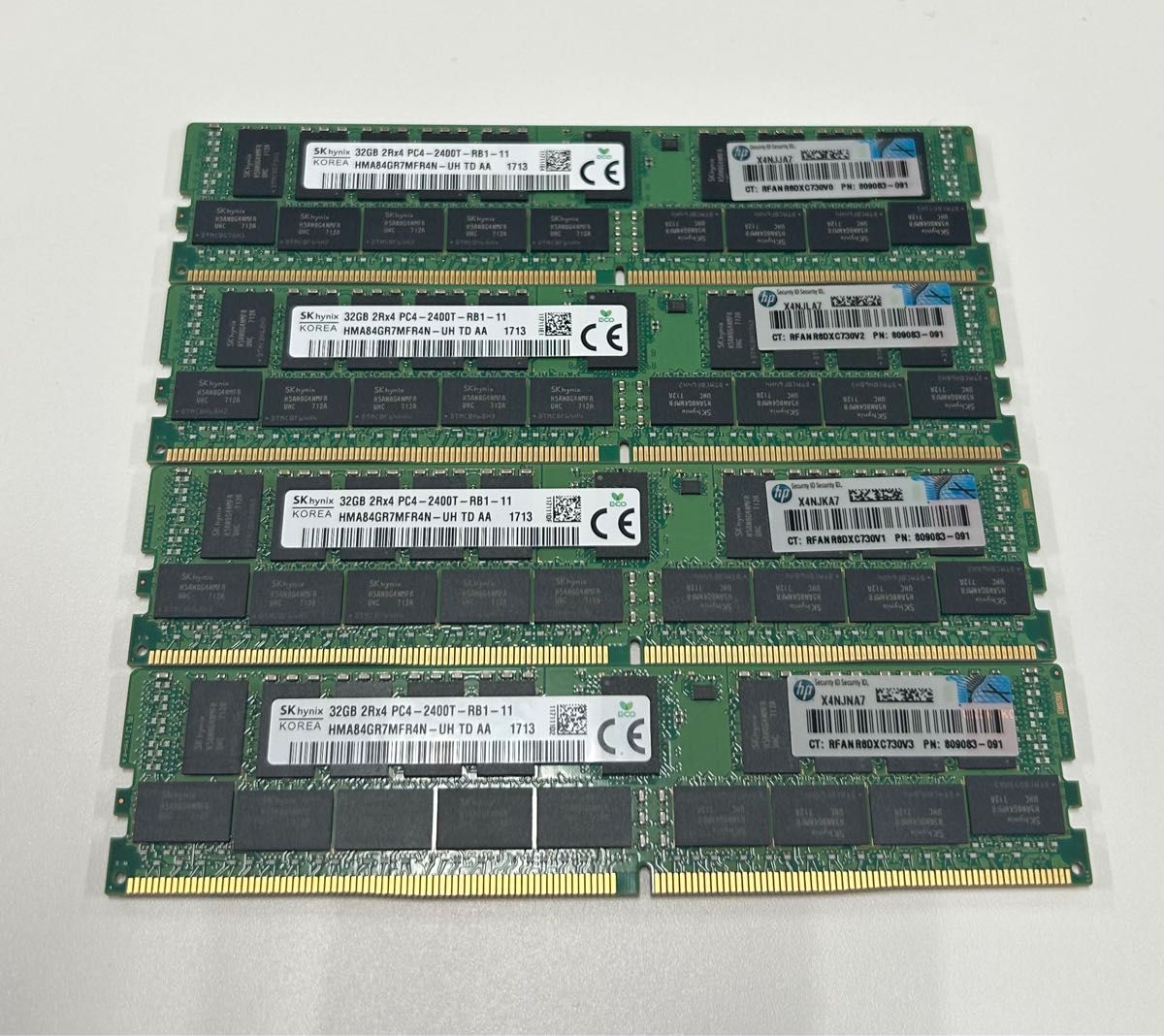 メモリ DDR4 ECC Registered 32GBx4枚 計128GB-