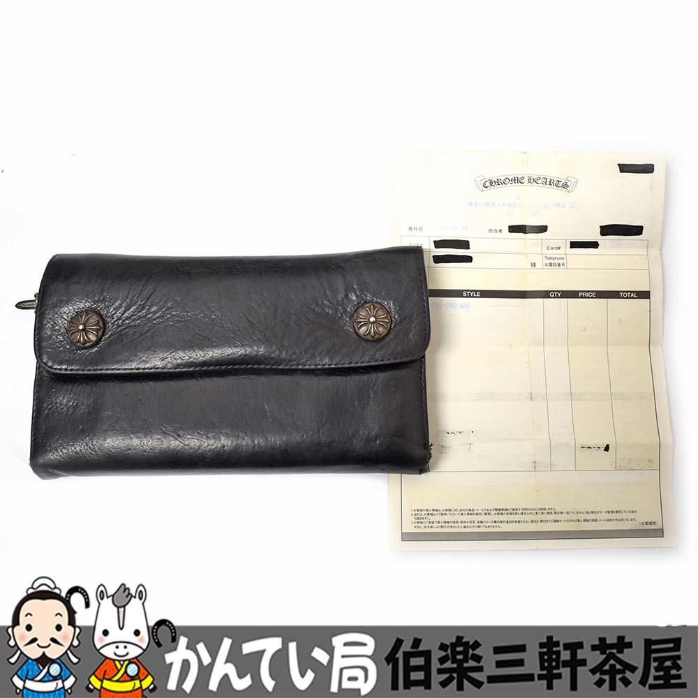 CHROME HEARTS（クロムハーツ）長財布 2246-304-0501-0900 レザー WAVE