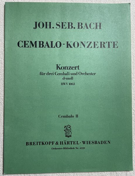 バッハ 3台のチェンバロのための協奏曲 第1番 ニ短調 BWV 1063◆ピアノ 楽譜_画像4