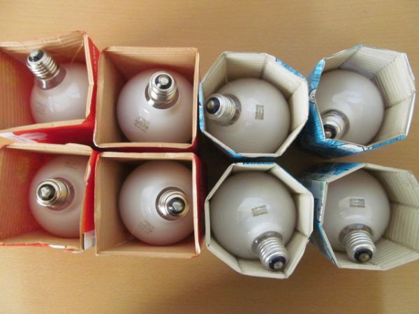 (52190)東芝　TOSHIBA　電球　110V95W×アサヒ　ASAHI LAMP　100V57W　計8点セット　未使用　保管品_神経質な方の入札はご遠慮ください。