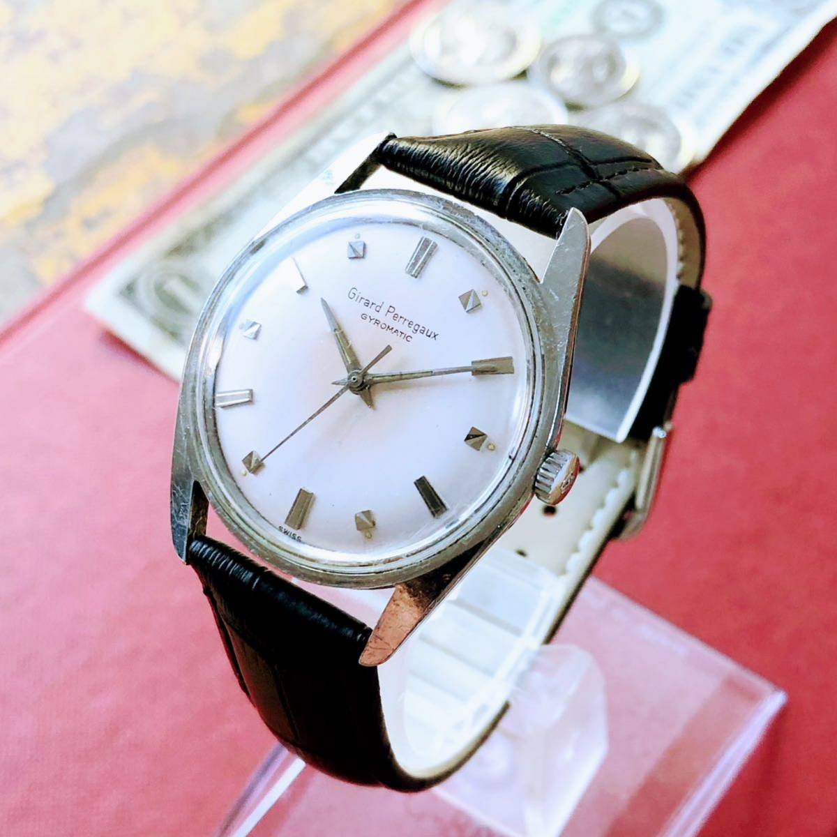 □値下□ ☆動作良好! Girard Perregaux 1960s 腕時計 GP www.esn
