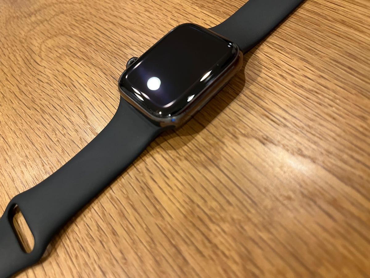 Apple watch 6 グラファイトステンレス アップルウォッチ Series6 44mm ブラックスポーツバンド