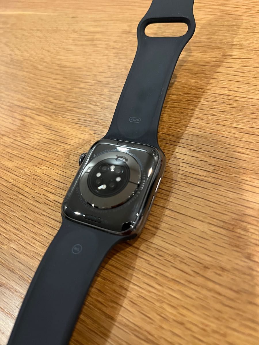 Apple watch 6 グラファイトステンレス アップルウォッチ Series6 44mm ブラックスポーツバンド