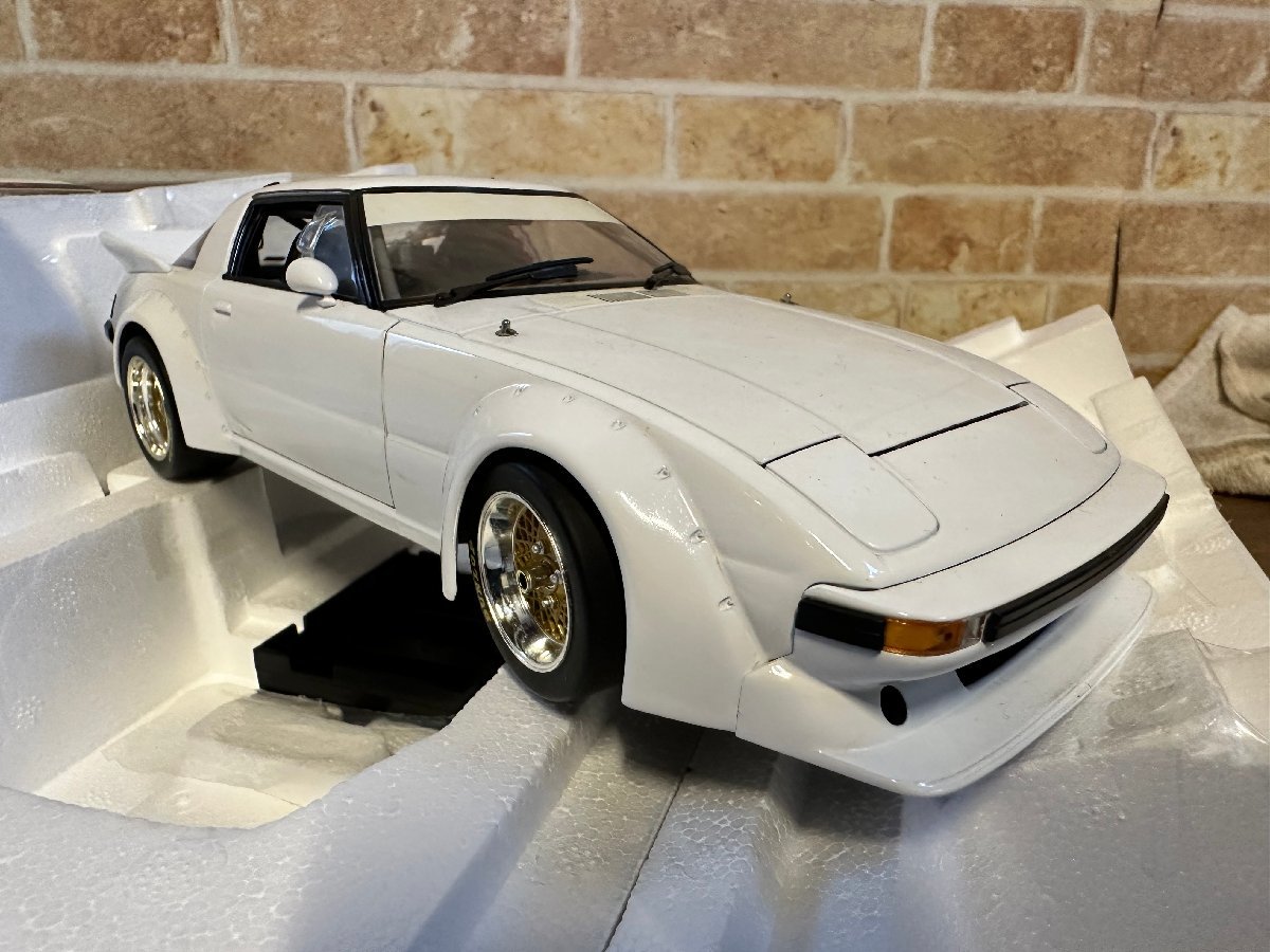 中古 1/18 BIANTE マツダ RX-7(SA22C) レーシング(ホワイト),(ビアンテ, KYOSHO, 京晶, MAZDA, 限定500台)