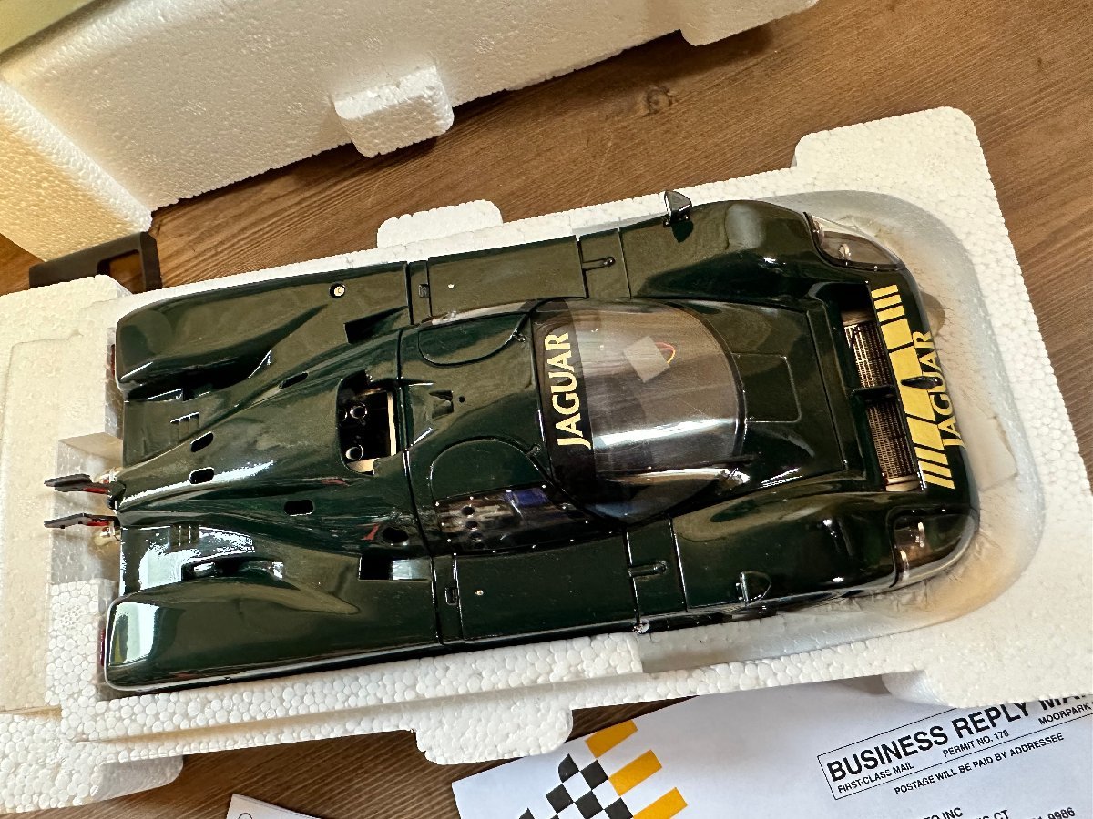 used lack of equipped EXOTO exhaust toMOTORBOX 1/18 JAGUAR XJR-9 Exoto 1988 LM prototype Le Mans group C Kyosho Jaguar 2