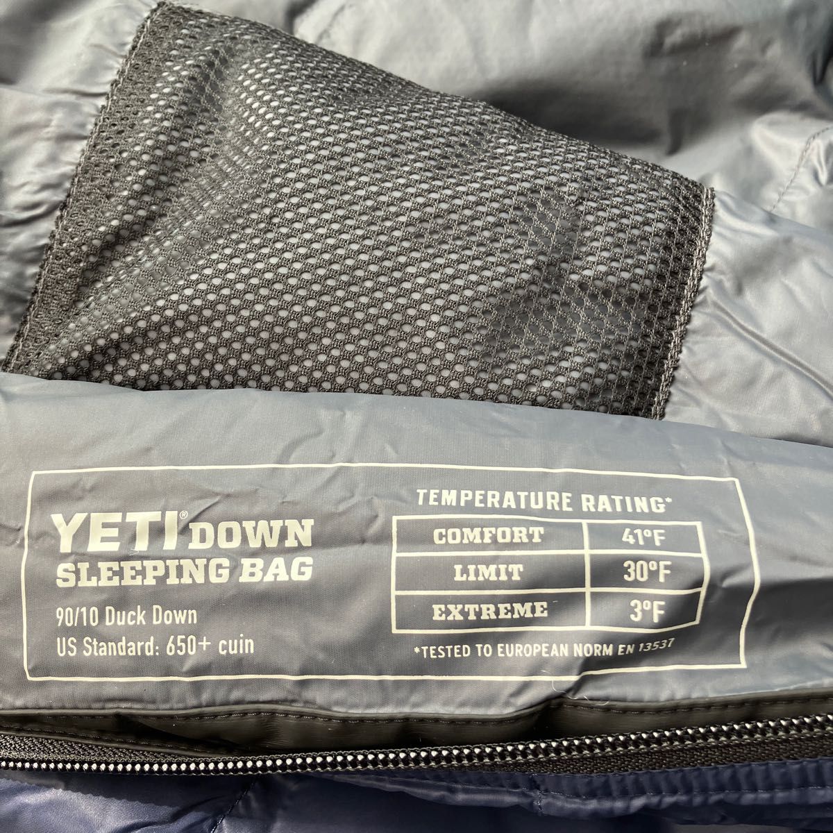 YETI イエティ スリーピングバッグ シュラフ 650フィルパワー ダウンシュラフ 寝袋