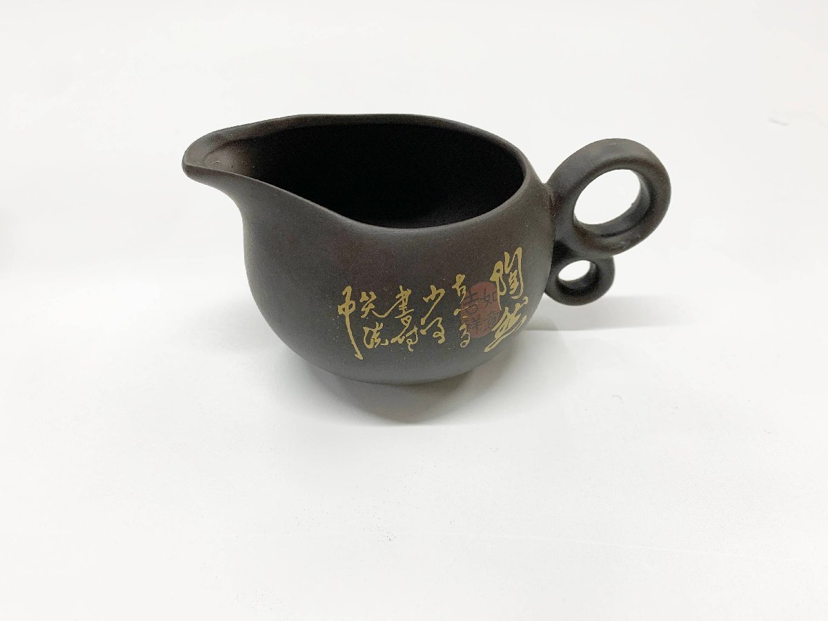 中国茶器 茶器 湯冷まし 湯 蓋碗 陶器 煎茶道具 お茶 骨董古美術 3点セット アンティーク_画像7