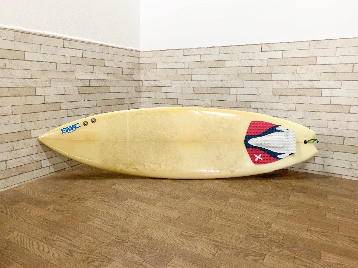 【最新入荷】 SMAC SURFBOARD サーフボード ショートボード FCSフィン付き 5.11×19.5 180.3cm サーフィン 5.8フィート未満