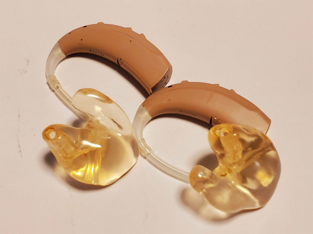 [1489] REXTON レクストン 耳掛け型 補聴器 両耳用 MOSAIC HP 30E1 2022年購入 高度 重度 1