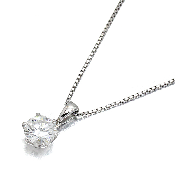 K18WG/プラチナ ダイヤモンド ネックレス 50cm D2.003ct H/VVS2/VERY GOOD_画像1