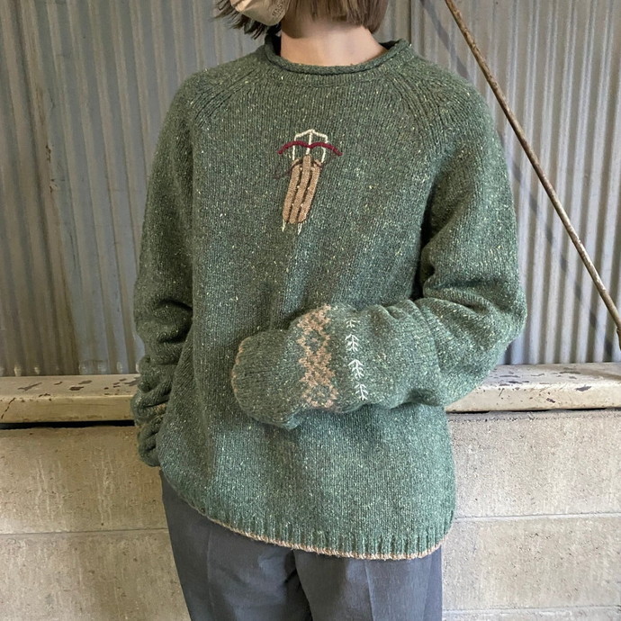 人気 ウールリッチ Woolrich ロールネック レディースL ウールニット