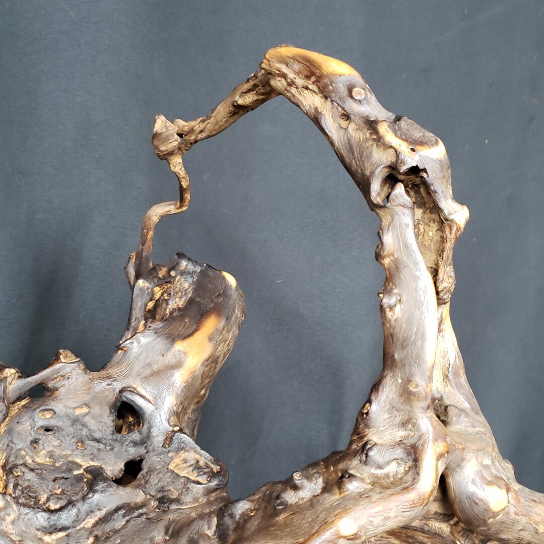 木の根オブジェ 幅90cm奥行45cm高さ58.5cm ※引取限定※ 花台 一点 木の根オブジェ 幅90cm奥行45cm高さ58.5cm ※引取限定※ 花台 一点