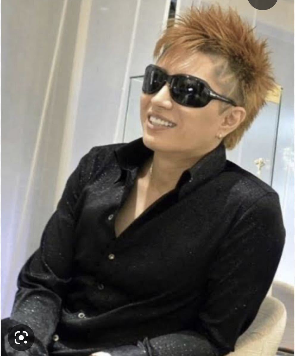 美品☆GACKT同型同色☆PRADA サングラス SPR14G ブラック プラダ