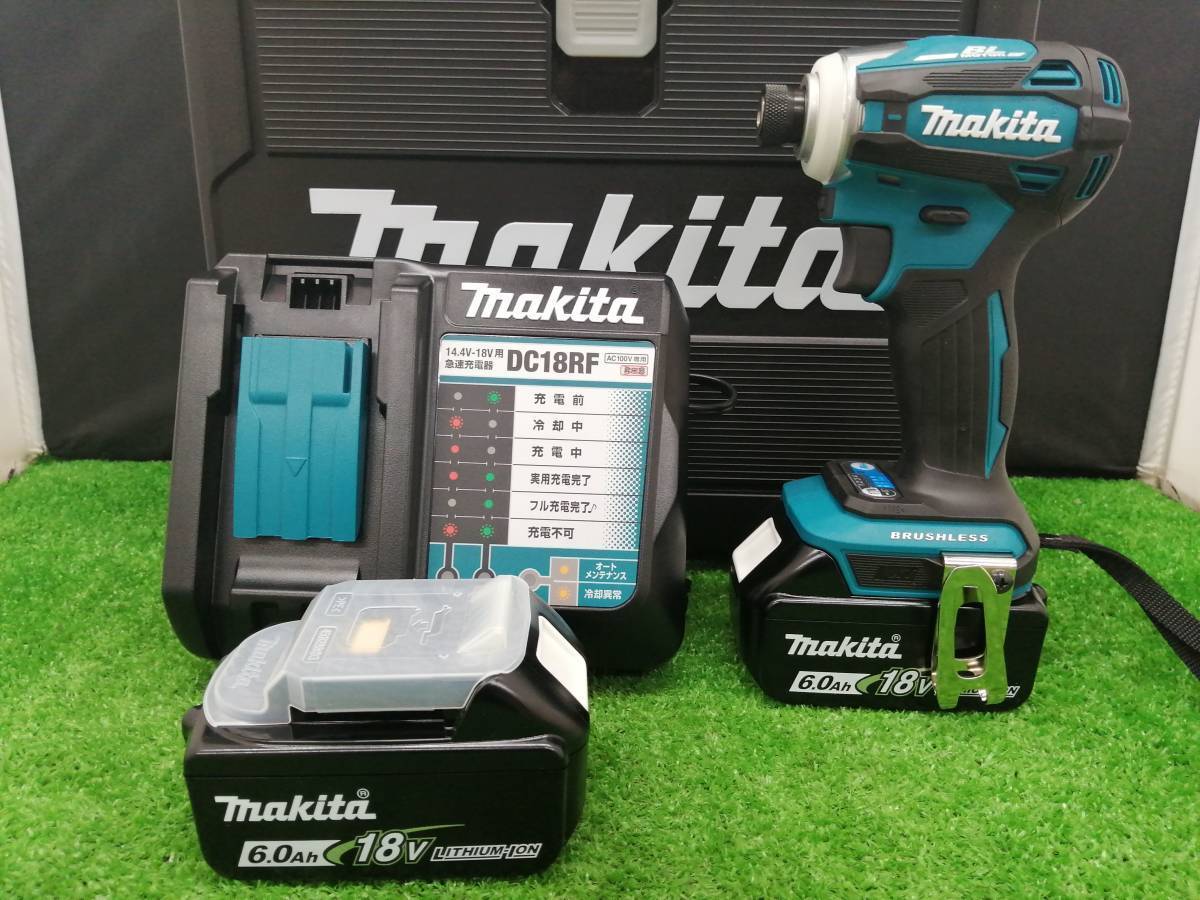 未使用品 makita マキタ 18v 6.0Ah 充電式インパクトドライバ TD172DRGX 青 
