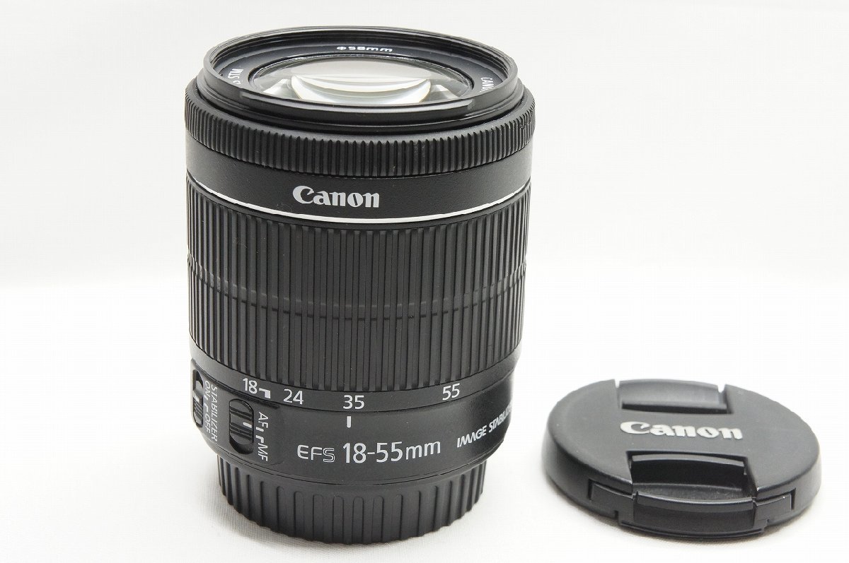 【アルプスカメラ】Canon キヤノン EF-S 18-55mm F3.5-5.6 IS STM ズームレンズ APS-C 230122az
