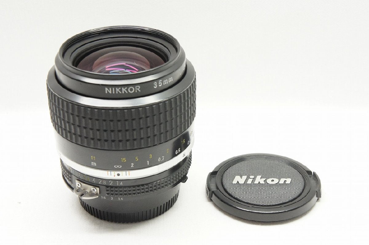 アルプスカメラ】良品 Nikon ニコン Ai-S Nikkor 35mm F1.4 単焦点