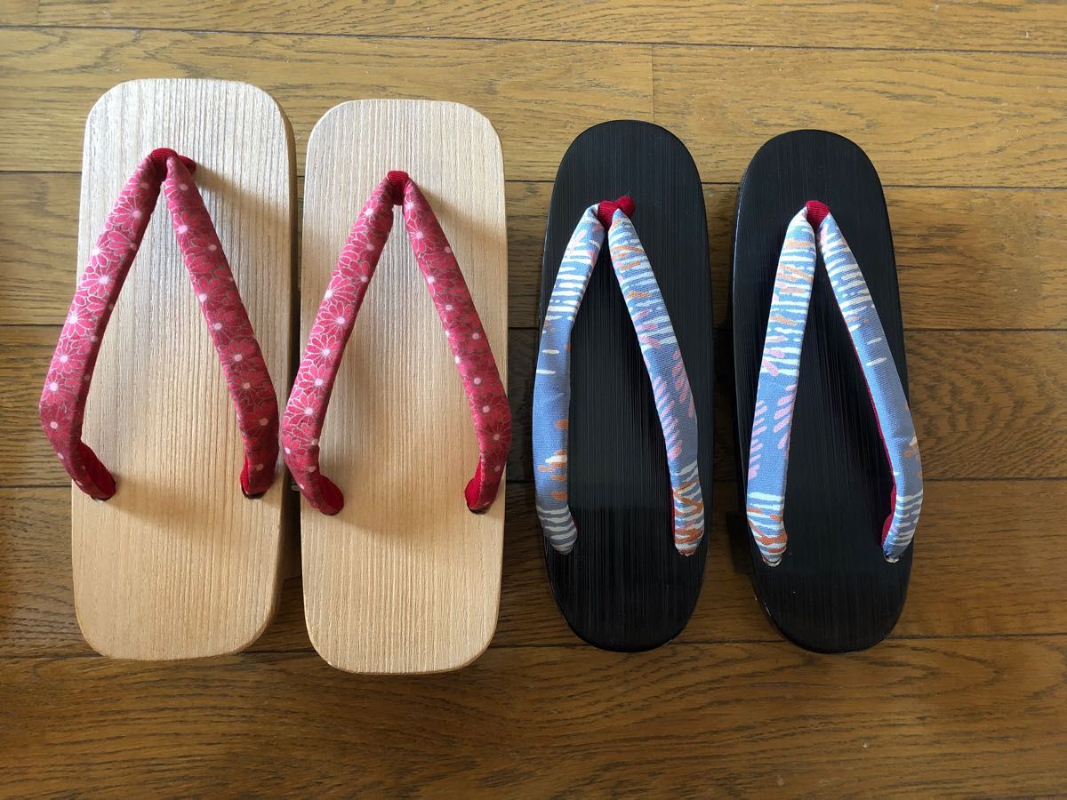 新品未使用】下駄 草履 着物 和装 木製 2点セット|PayPayフリマ