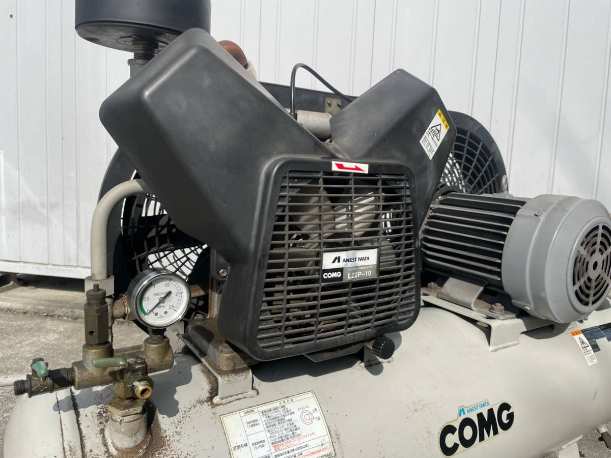 アネスト岩田 コンプレッサー TLP22-10 三相200V 2.2kw(3馬力)60Hz エアーコンプレッサー 中古機械☆彡_画像6