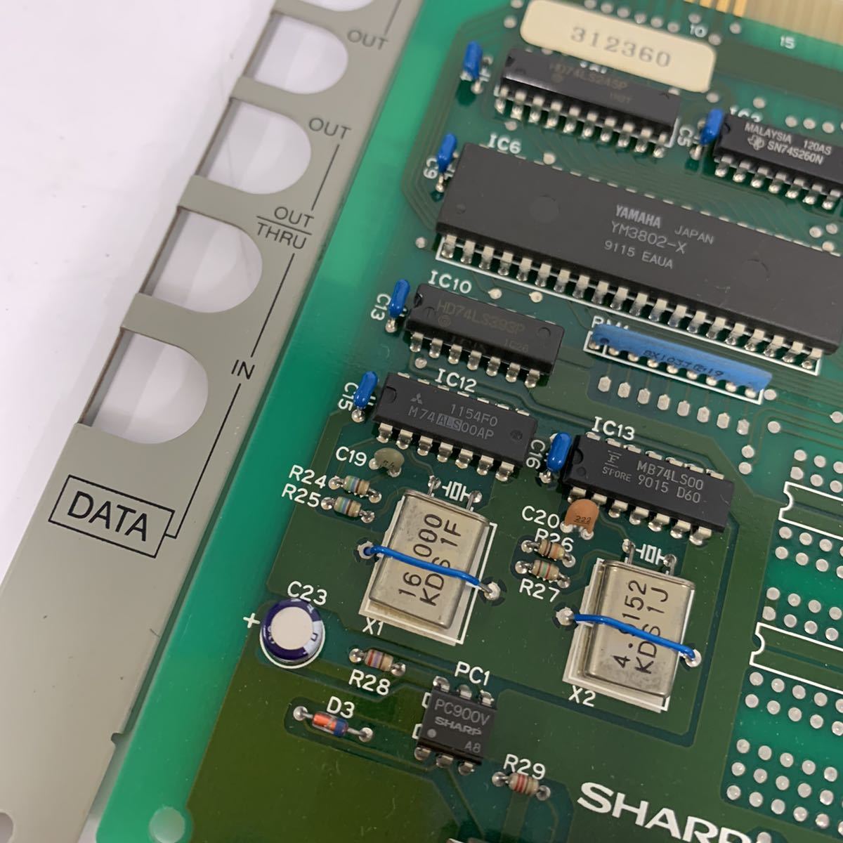 お得セット SHARP X68000 MIDIボード CZ-6BM1 簡易動作確認済み