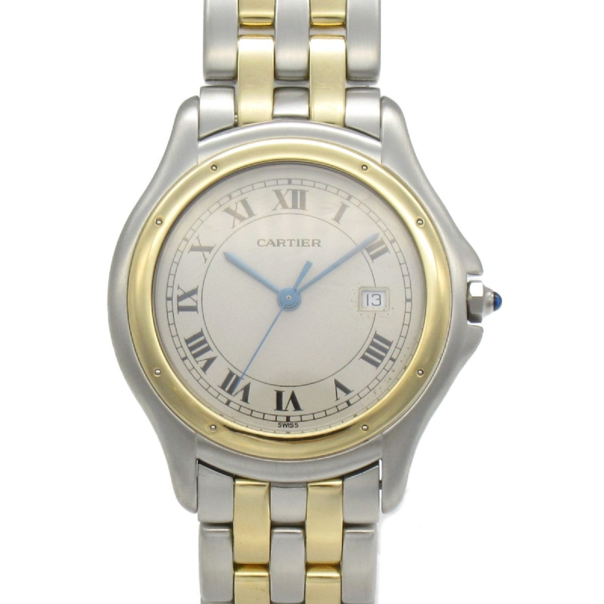 CARTIER カルティエ 腕時計 腕時計 ウォッチ アイボリー系 K18（イエローゴールド） 中古 メンズ