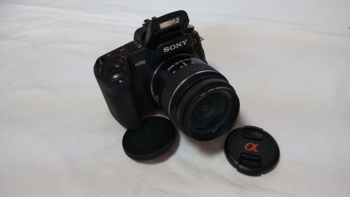 プロ並みにエントリー★SONY★ソニー Sony a350 デジタル一眼カメラ+トリプルズームレンズ(18-55mm/28-80mm/100-300mm)　Aマウント [極上品_画像2