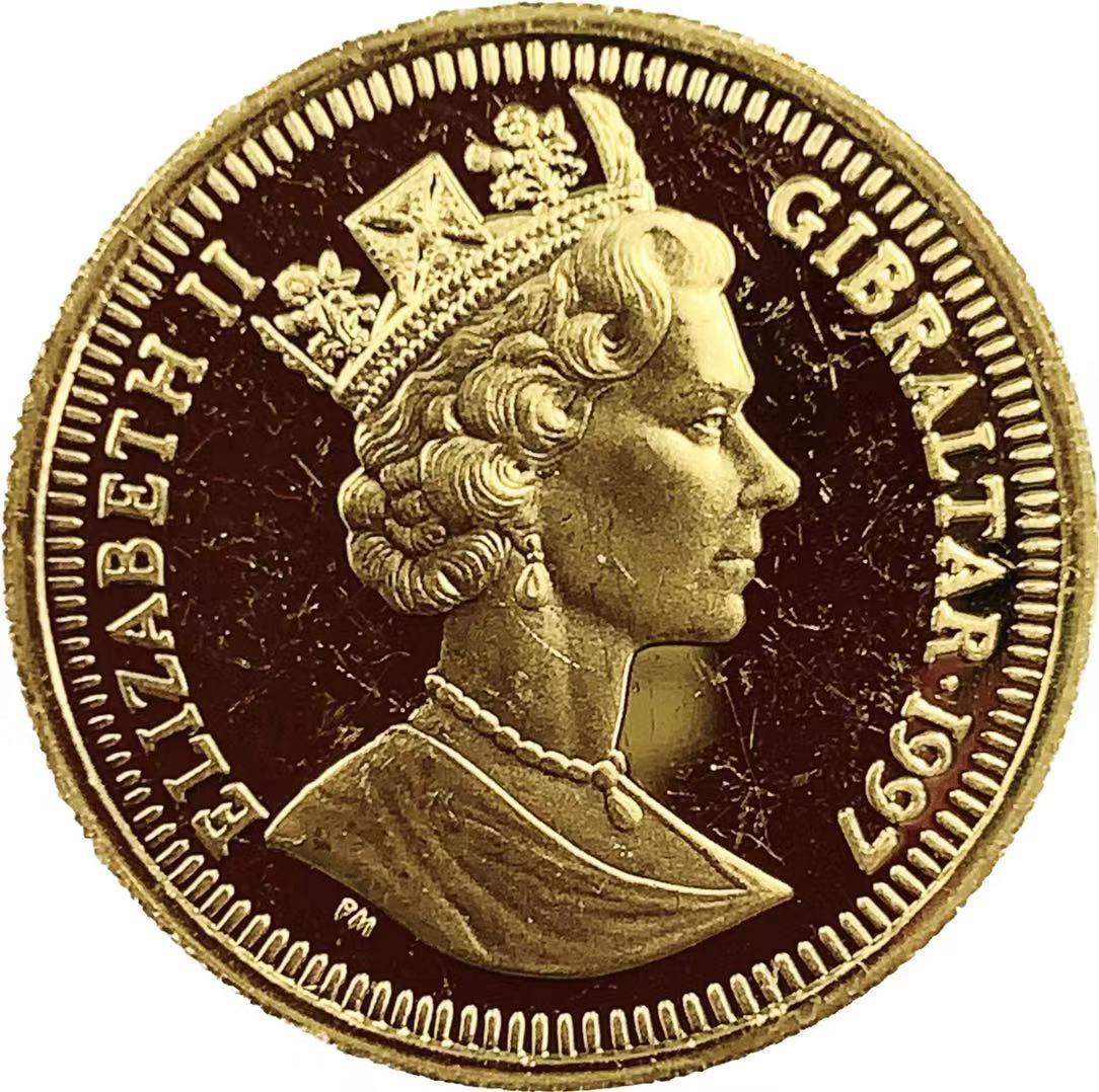 ピーターラビット金貨 エリザベス女王 ジブラルタル 1996年 1/10オンス
