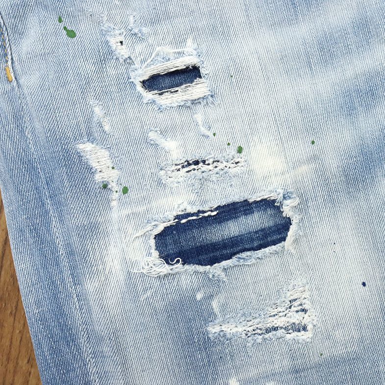 販売実績No.1 DSQUARED2デニムパンツ ワッペン ダメージSKATER JEAN